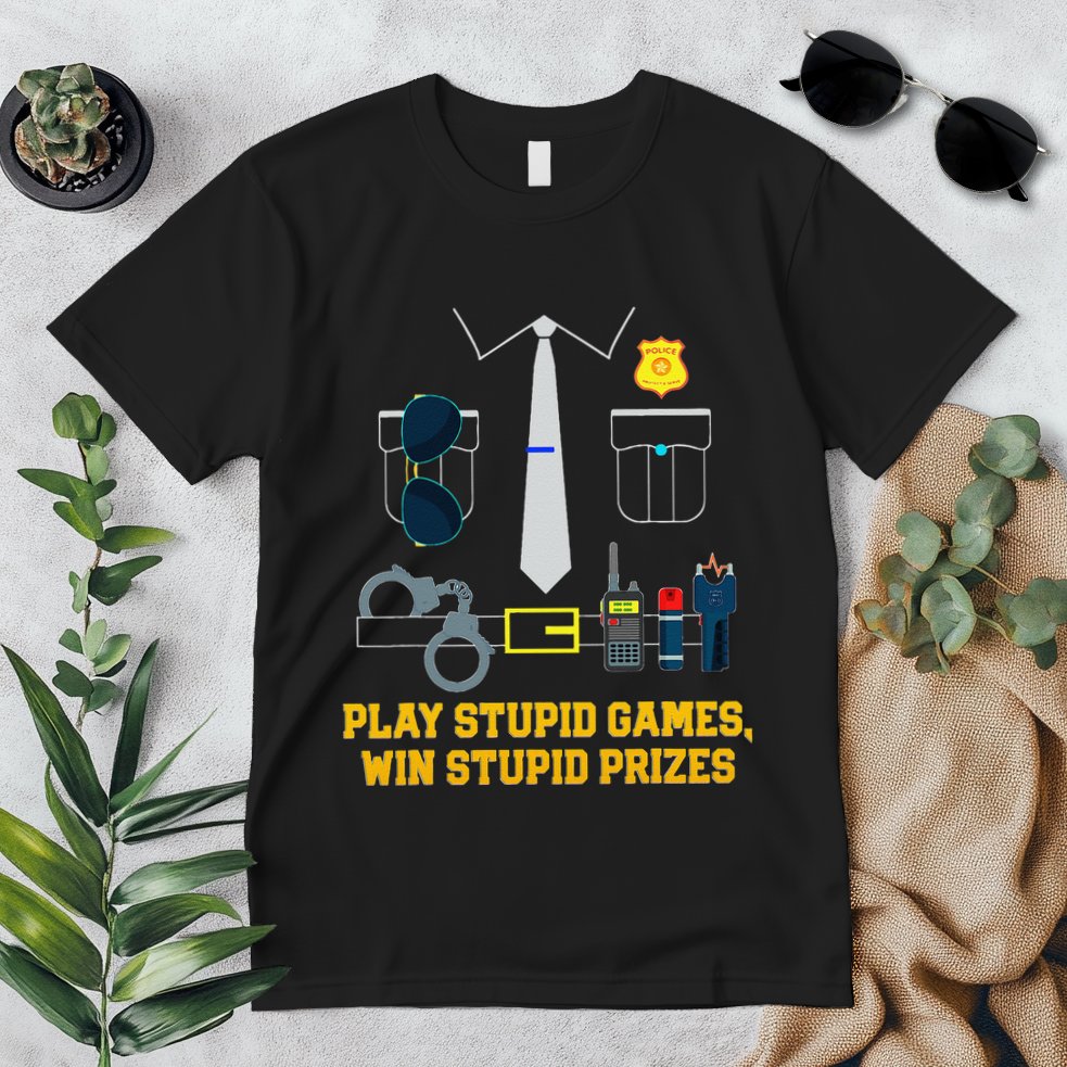 Serving Justice With A Side Of Style Funny Police Premium T-Shirt