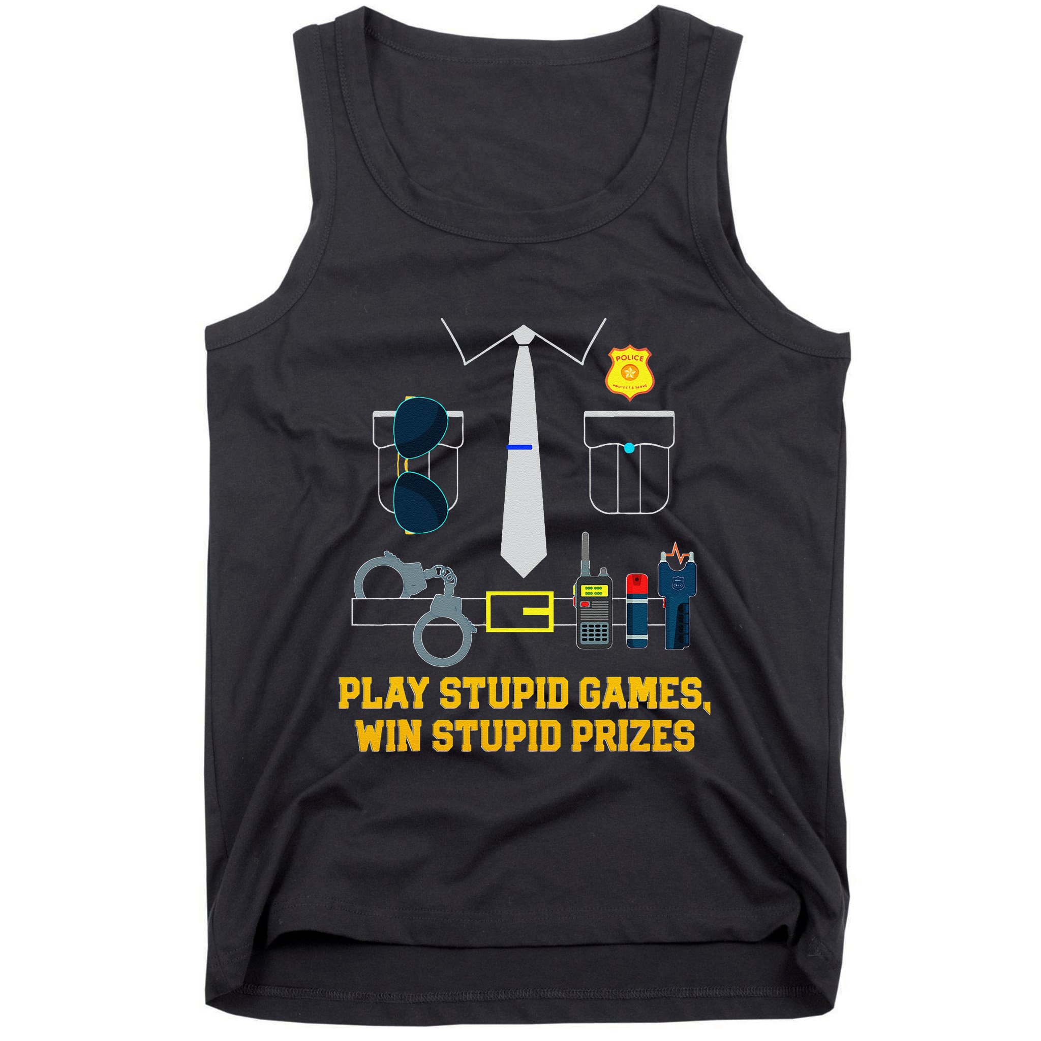 Serving Justice With A Side Of Style Funny Police Tank Top