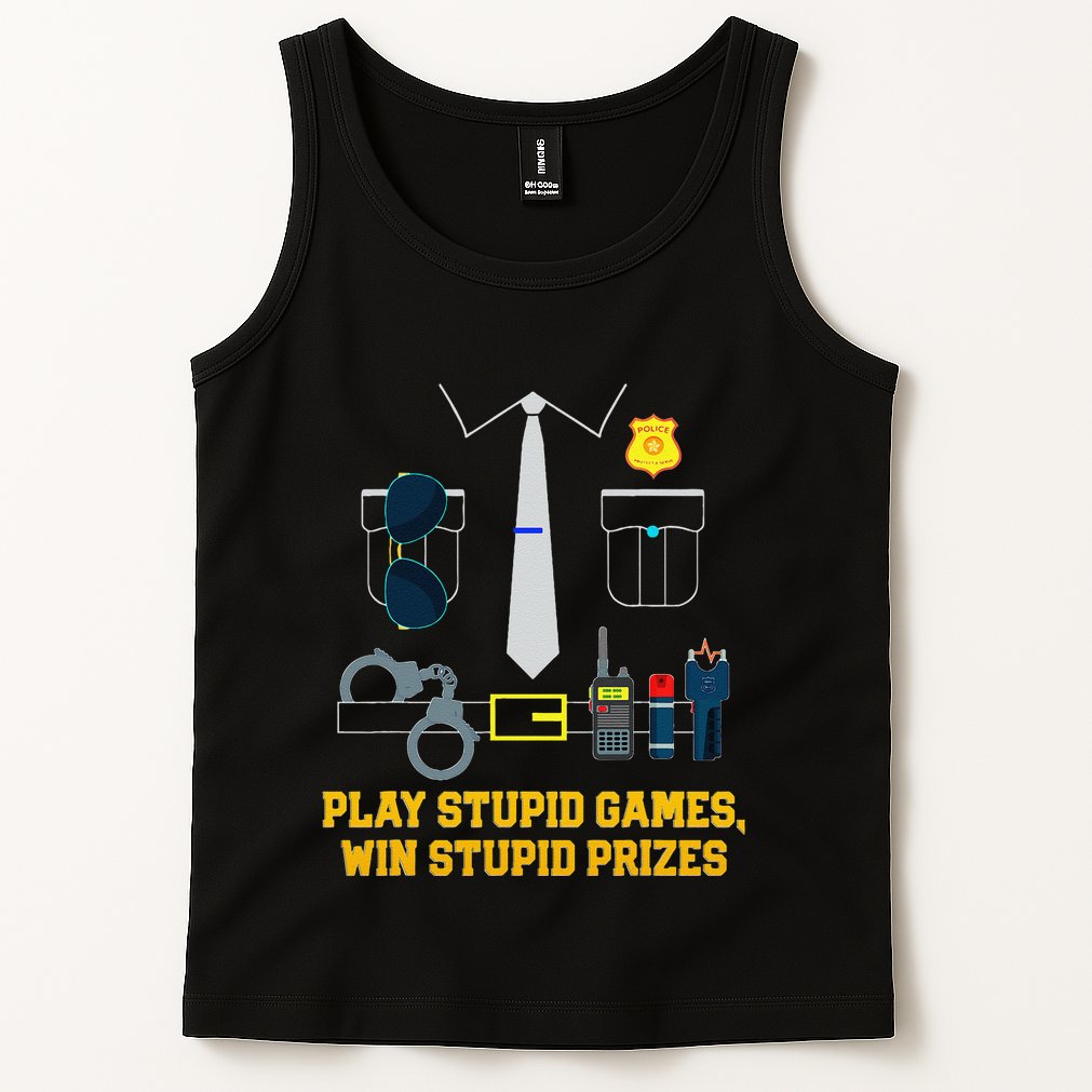 Serving Justice With A Side Of Style Funny Police Tank Top