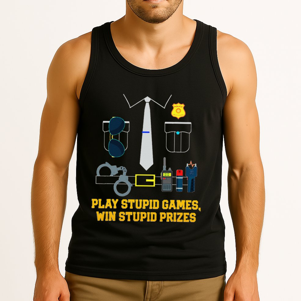 Serving Justice With A Side Of Style Funny Police Tank Top