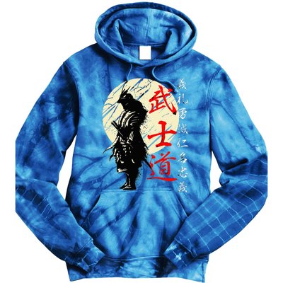 Samurai Japan Warrior Kanji Bushido Code Tie Dye Hoodie