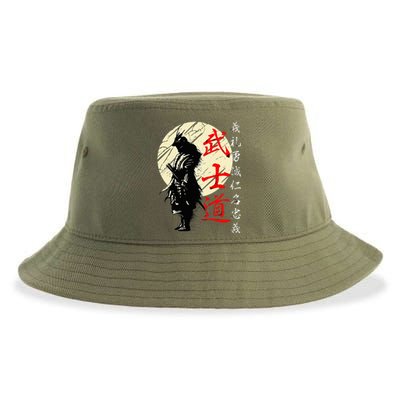 Samurai Japan Warrior Kanji Bushido Code Sustainable Bucket Hat