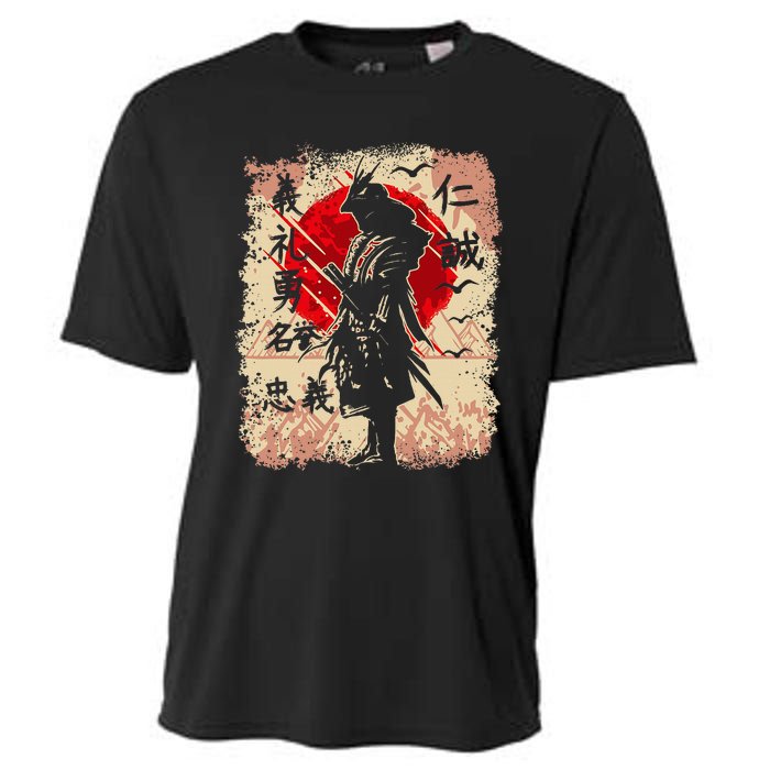 Samurai Japanese Warrior & Bushido Code Swordsman Cooling Performance Crew T-Shirt