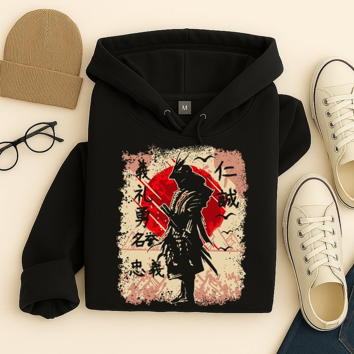 Samurai Japanese Warrior & Bushido Code Swordsman Hoodie