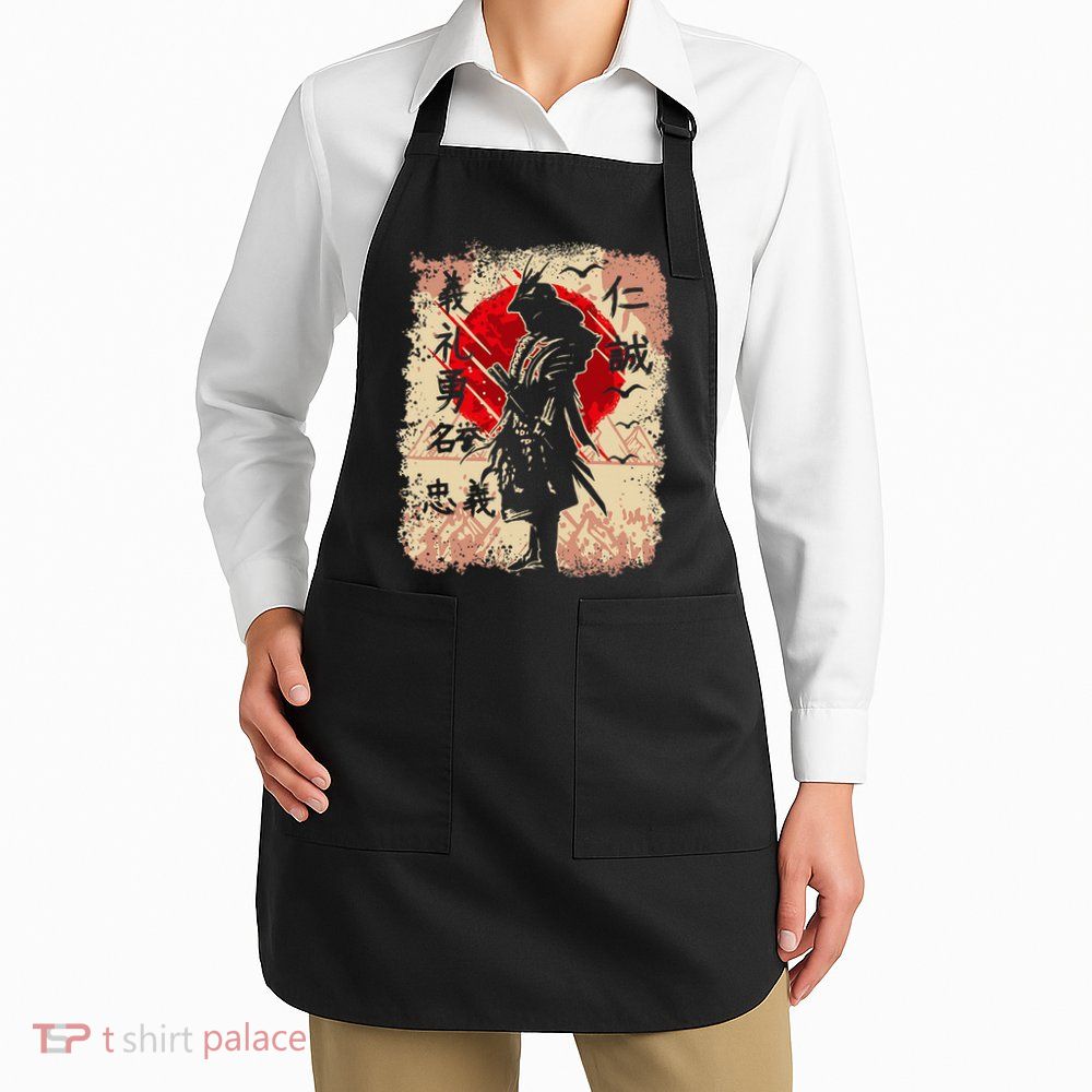 Samurai Japanese Warrior & Bushido Code Swordsman Apron