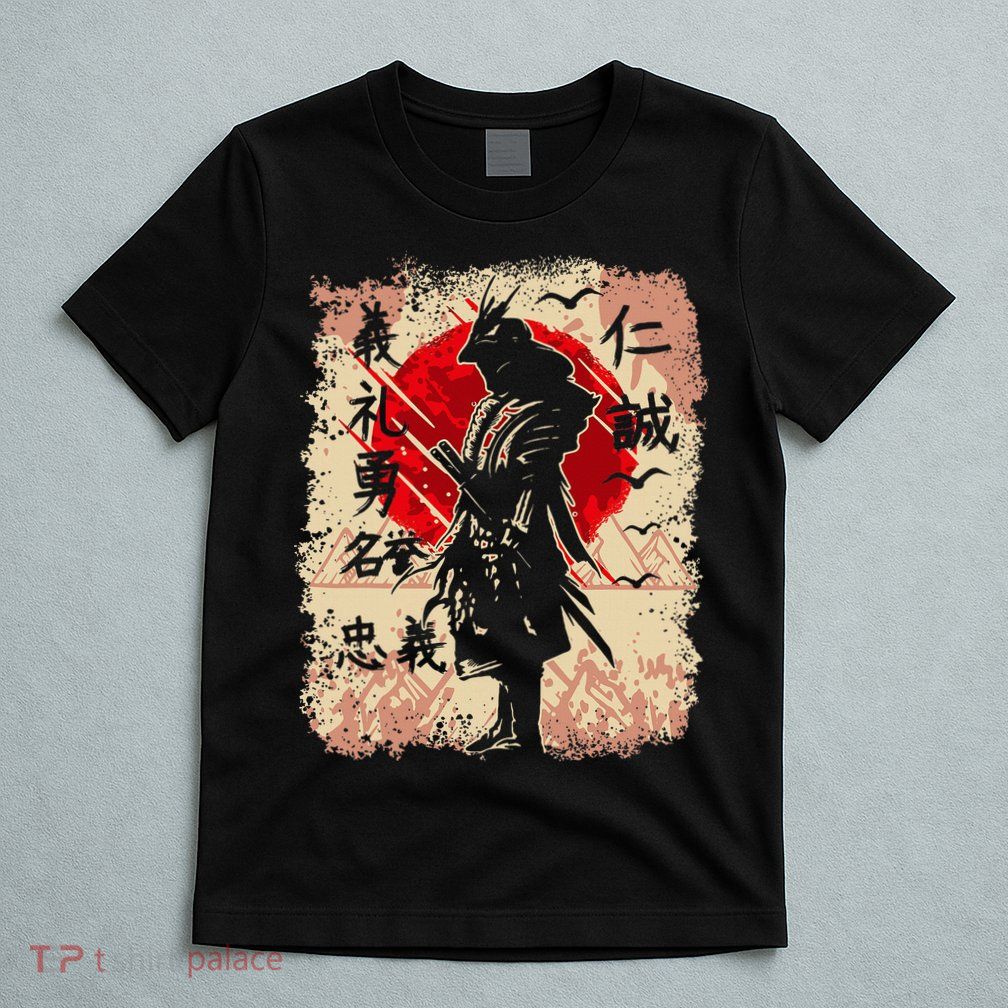 Samurai Japanese Warrior & Bushido Code Swordsman T-Shirt