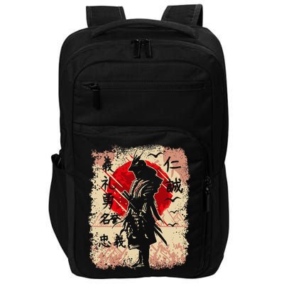 Samurai Japanese Warrior & Bushido Code Swordsman Impact Tech Backpack