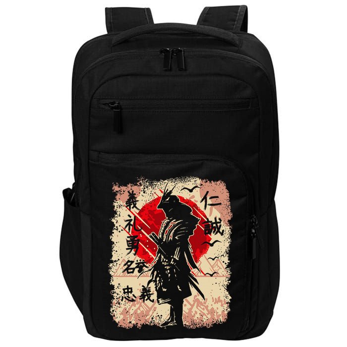 Samurai Japanese Warrior & Bushido Code Swordsman Impact Tech Backpack