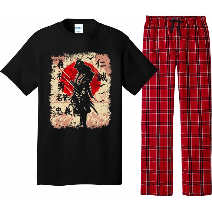 Samurai Japanese Warrior & Bushido Code Swordsman Pajama Set