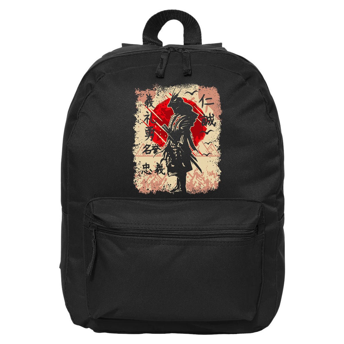 Samurai Japanese Warrior & Bushido Code Swordsman 16 in Basic Backpack