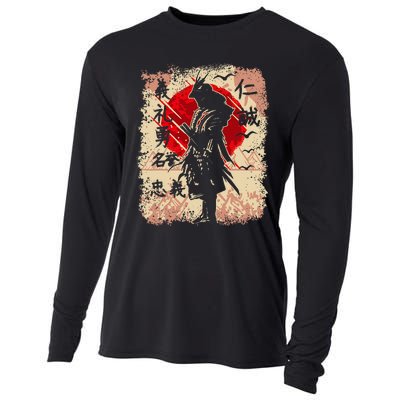 Samurai Japanese Warrior & Bushido Code Swordsman Cooling Performance Long Sleeve Crew