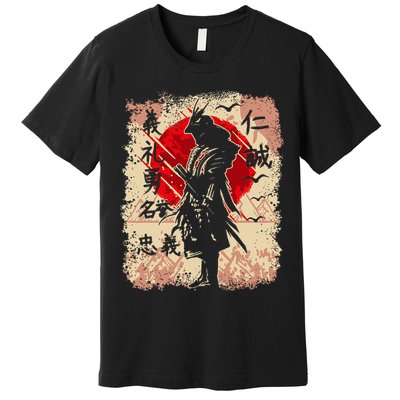 Samurai Japanese Warrior & Bushido Code Swordsman Premium T-Shirt