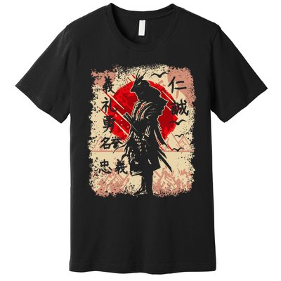 Samurai Japanese Warrior & Bushido Code Swordsman Premium T-Shirt