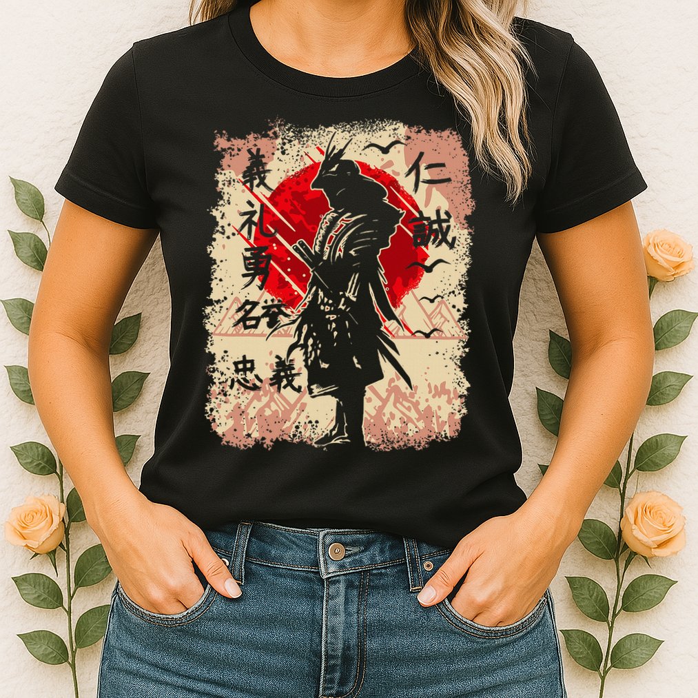 Samurai Japanese Warrior & Bushido Code Swordsman Womens T-Shirt