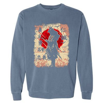 Samurai Japanese Warrior & Bushido Code Swordsman Garment-Dyed Sweatshirt