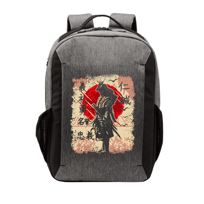 Samurai Japanese Warrior & Bushido Code Swordsman Vector Backpack