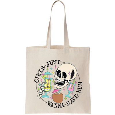 Skeleton Just Wanna Have Rum Summer Beach Party Bag