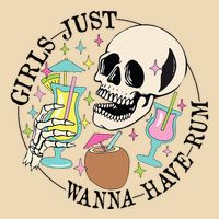 Skeleton Just Wanna Have Rum Summer Beach Party Zip Tote Bag