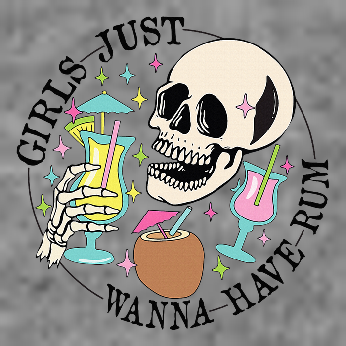 Skeleton Just Wanna Have Rum Summer Beach Party Tall Hoodie