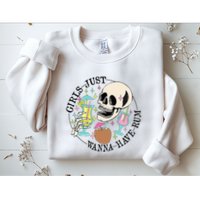 Skeleton Just Wanna Have Rum Summer Beach Party Sweatshirt