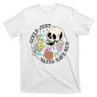 Skeleton Just Wanna Have Rum Summer Beach Party T-Shirt