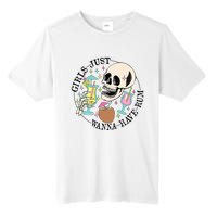 Skeleton Just Wanna Have Rum Summer Beach Party Tall Fusion ChromaSoft Performance T-Shirt