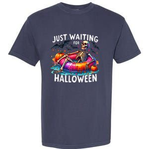 Skeleton Just Waiting For Halloween Garment-Dyed Heavyweight T-Shirt