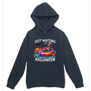 Skeleton Just Waiting For Halloween Urban Pullover Hoodie