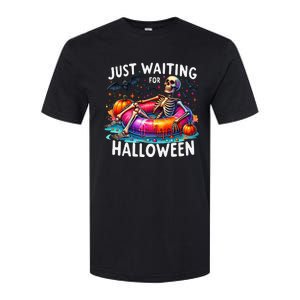 Skeleton Just Waiting For Halloween Softstyle CVC T-Shirt