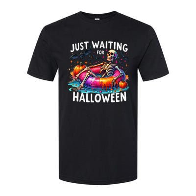 Skeleton Just Waiting For Halloween Softstyle CVC T-Shirt