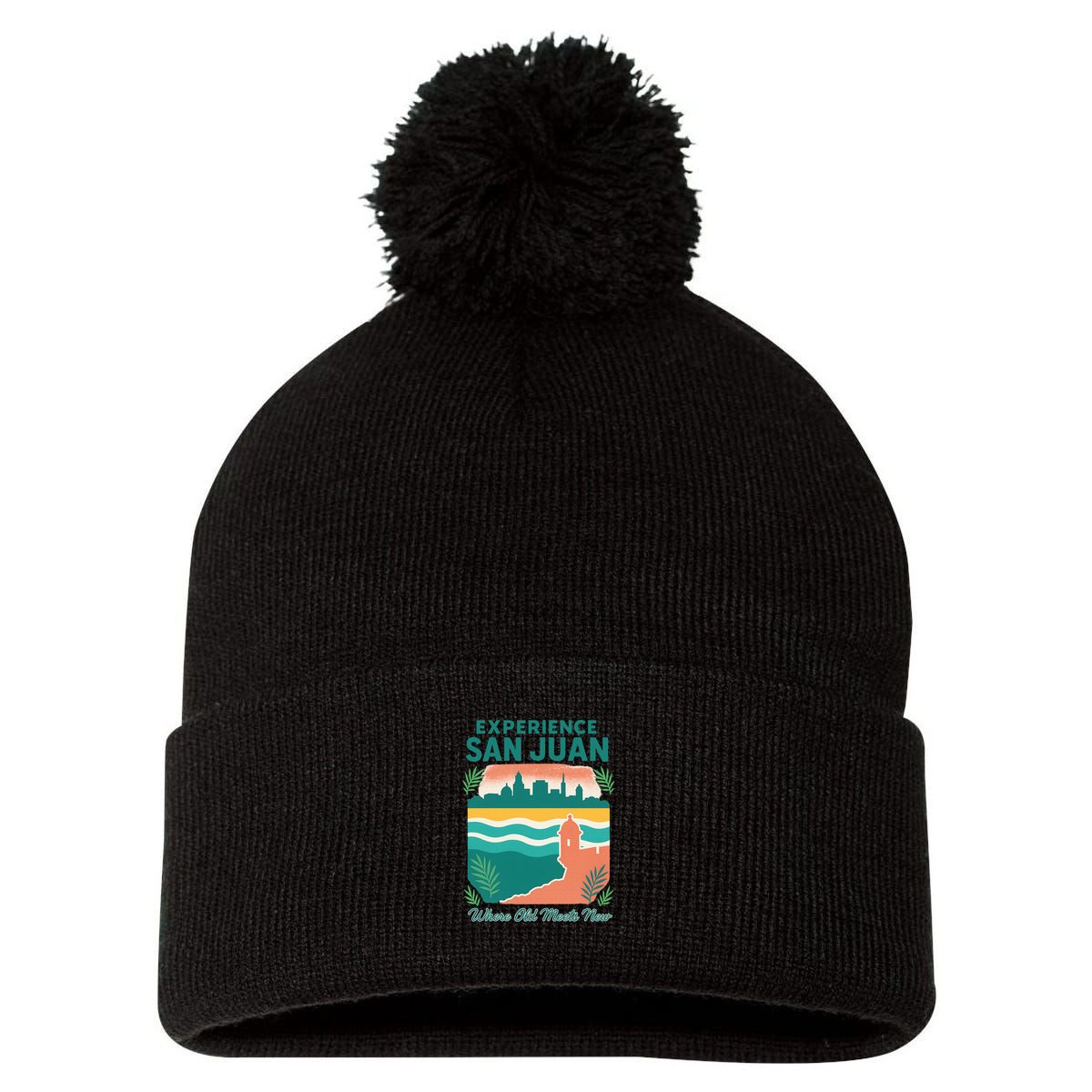 San Juan Where Old Meets New Pom Pom 12in Knit Beanie