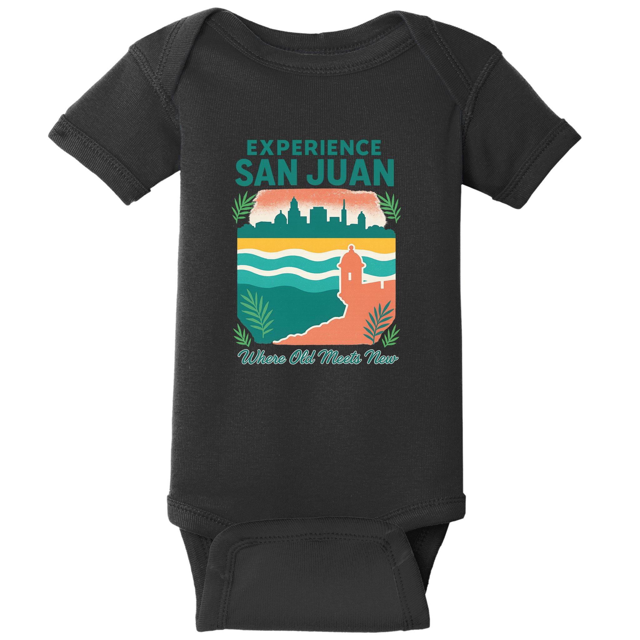 San Juan Where Old Meets New Baby Bodysuit