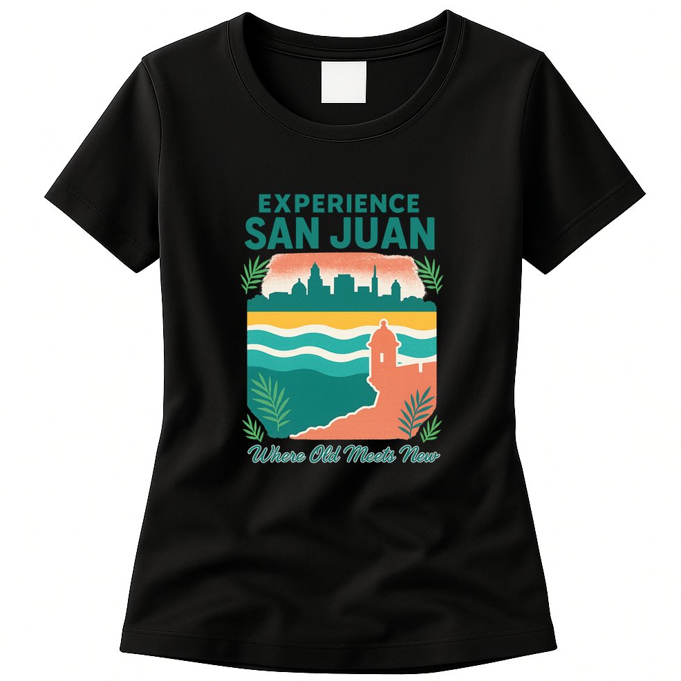 San Juan Where Old Meets New Womens T-Shirt