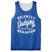 Silently Judging Your Dog's Behavior Funny Dog Trainer Gift Mesh Reversible Basketball Jersey Tank