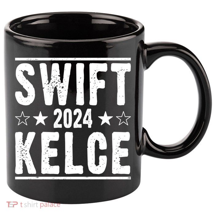 Swift Kelce 2024 Election Funny 11oz C Handle Ceramic Mug