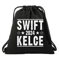 Swift Kelce 2024 Election Funny Drawstring Bag