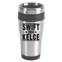 Swift Kelce 2024 Election Funny 16oz Travel Tumbler