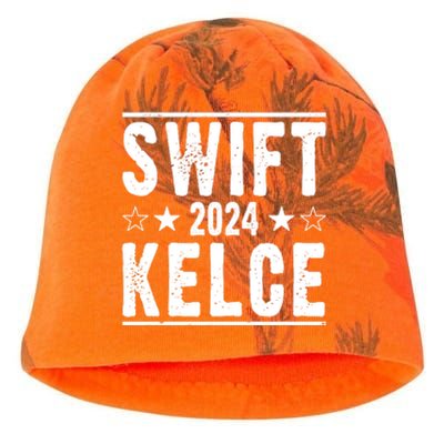 Swift Kelce 2024 Election Funny Kati - Camo Knit Beanie