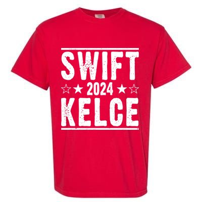 Swift Kelce 2024 Election Funny Garment-Dyed Heavyweight T-Shirt