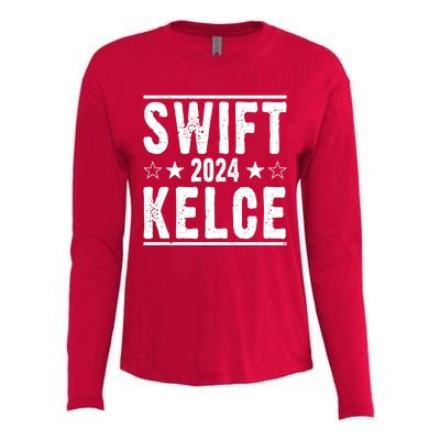 Swift Kelce 2024 Election Funny Womens Cotton Relaxed Long Sleeve T-Shirt