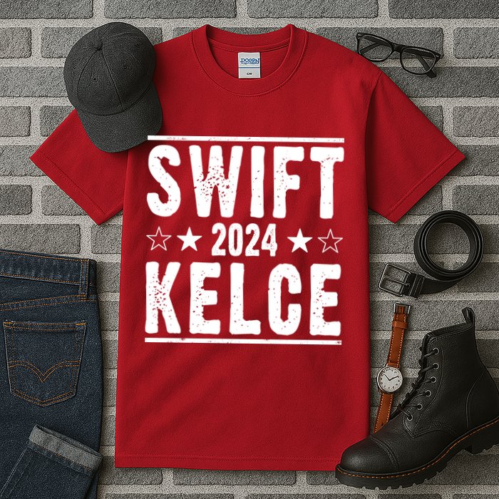 Swift Kelce 2024 Election Funny Tall T-Shirt