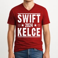 Swift Kelce 2024 Election Funny V-Neck T-Shirt