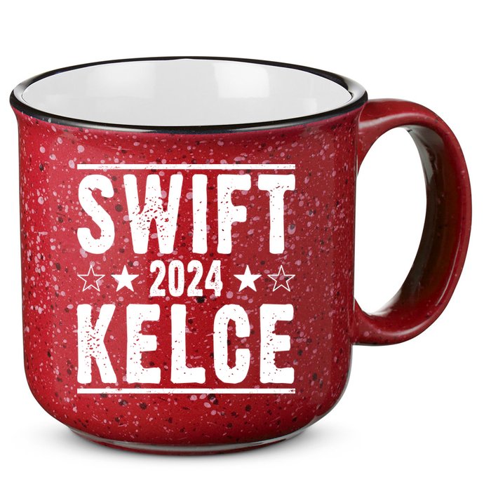 Swift Kelce 2024 Election Funny 15oz Campfire Ceramic Mug
