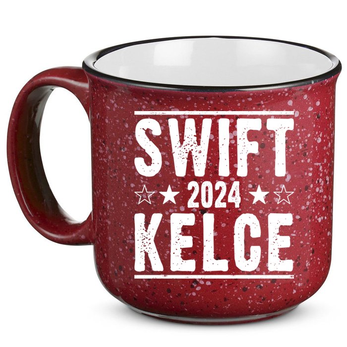 Swift Kelce 2024 Election Funny 15oz Campfire Ceramic Mug