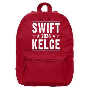 Swift Kelce 2024 Election Funny 16 in Basic Backpack