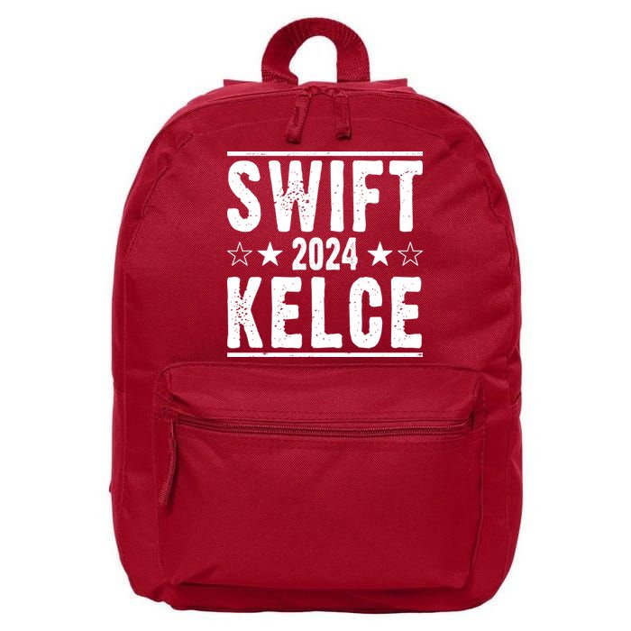 Swift Kelce 2024 Election Funny 16 in Basic Backpack