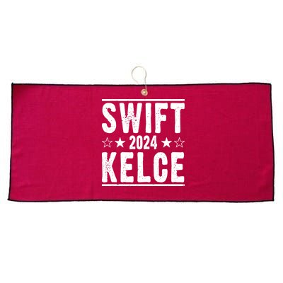 Swift Kelce 2024 Election Funny Large Microfiber Waffle Golf Towel