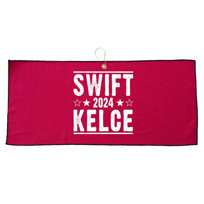 Swift Kelce 2024 Election Funny Large Microfiber Waffle Golf Towel