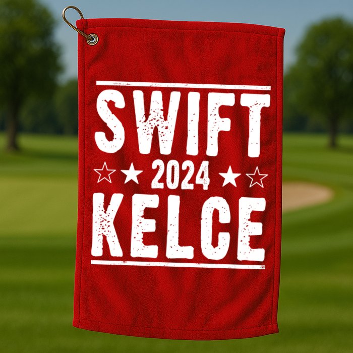 Swift Kelce 2024 Election Funny Golf Towel