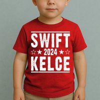Swift Kelce 2024 Election Funny Toddler T-Shirt